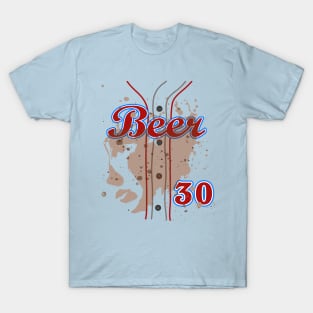 BEER 30 Beer Drinker Halloween Costume Tailgate Party Shirt T-Shirt